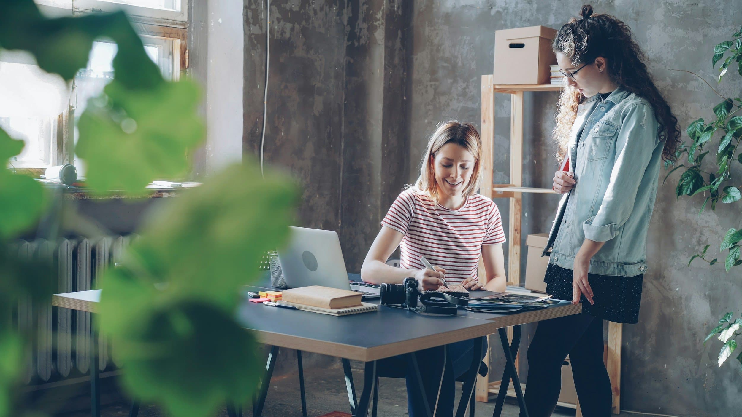 Team discussing AI readiness in a modern office